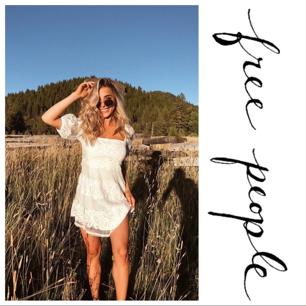 Free People Be Your Baby Ivory Dress NWT Small